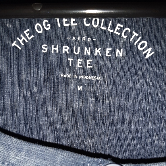 WOMEN'S Medium Shrunken Tee from THE OG COLLECTION BLUE KNIT - Picture 2 of 2